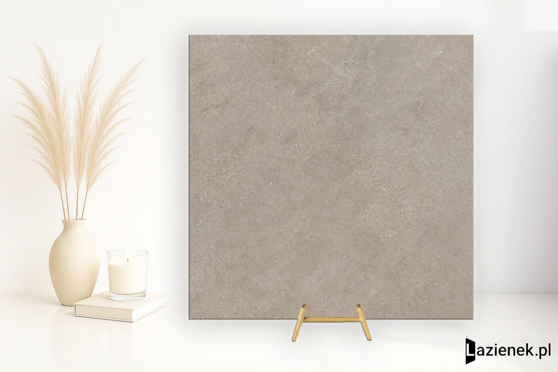 Casalgrande Padana Lithos Grigio połaczenie mat-poler 90x90 cm gr. 9 mm - płytka rektyfikowana/18990029